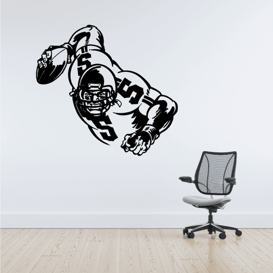 Image of Football Wall Decal - Vinyl Decal - Car Decal - Bl007