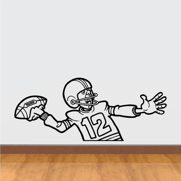 Image of Football Wall Decal - Vinyl Decal - Car Decal - Bl009