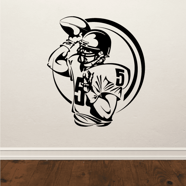 Image of Football Wall Decal - Vinyl Decal - Car Decal - Bl010