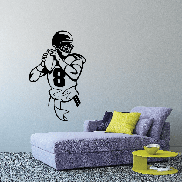 Image of Football Wall Decal - Vinyl Decal - Car Decal - Bl012