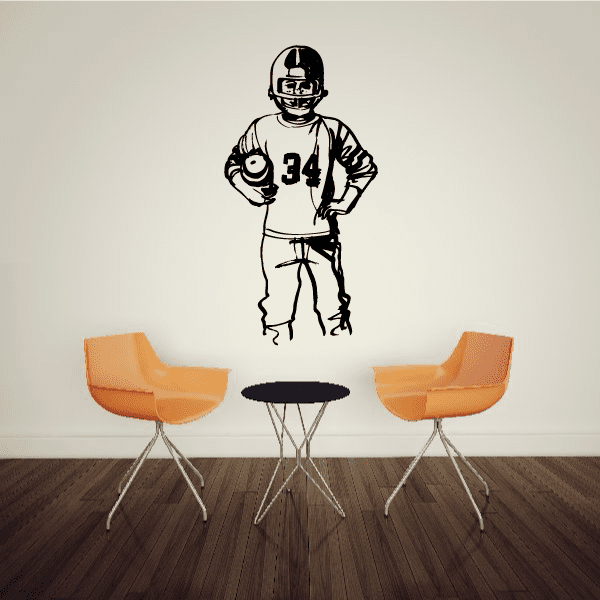 Image of Football Wall Decal - Vinyl Decal - Car Decal - Bl015