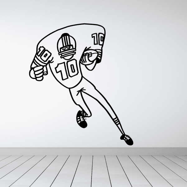 Image of Football Wall Decal - Vinyl Decal - Car Decal - Bl023