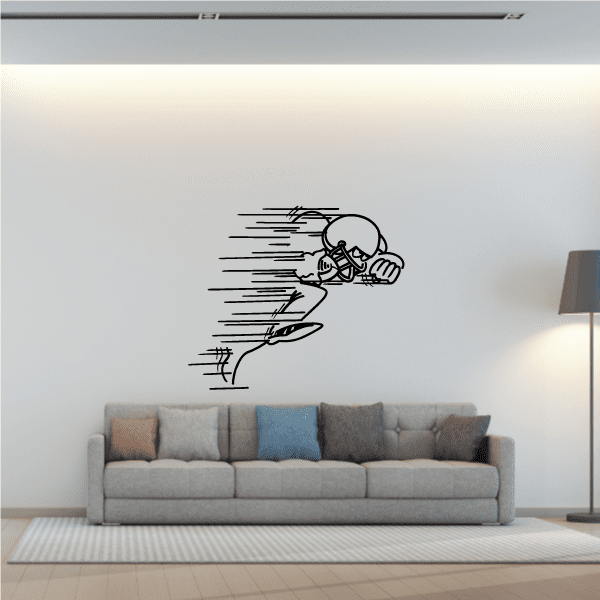 Image of Football Wall Decal - Vinyl Decal - Car Decal - Bl027