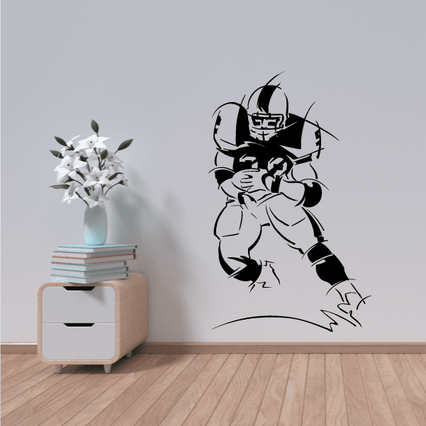 Image of Football Wall Decal - Vinyl Decal - Car Decal - Bl029