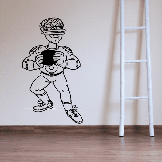 Image of Football Wall Decal - Vinyl Decal - Car Decal - Bl032