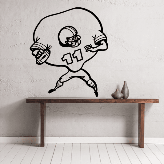 Image of Football Wall Decal - Vinyl Decal - Car Decal - Bl033