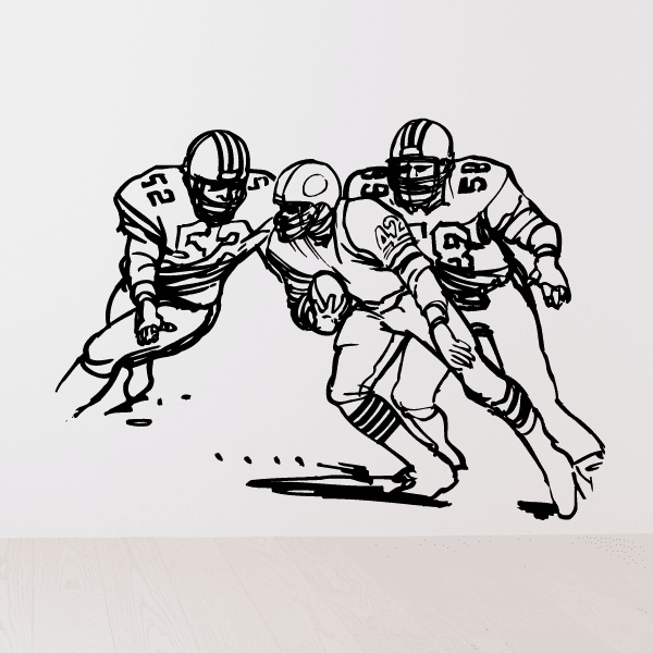 Image of Football Wall Decal - Vinyl Decal - Car Decal - Bl041