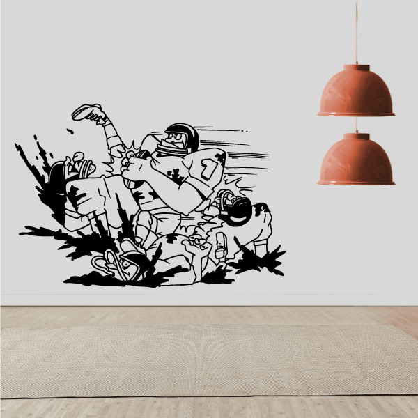 Image of Football Wall Decal - Vinyl Decal - Car Decal - Bl043