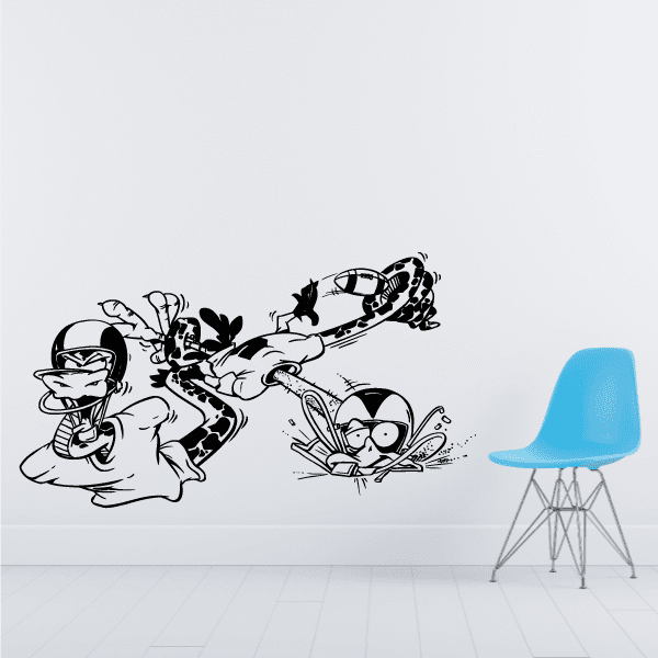 Image of Football Wall Decal - Vinyl Decal - Car Decal - Bl047