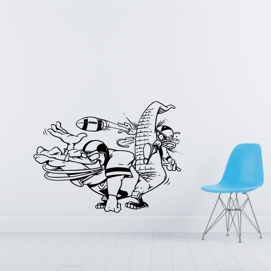 Image of Football Wall Decal - Vinyl Decal - Car Decal - Bl050