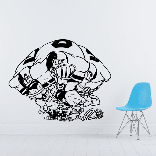 Image of Football Wall Decal - Vinyl Decal - Car Decal - Bl053