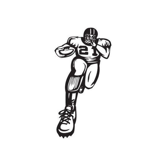 Image of Football Wall Decal - Vinyl Decal - Car Decal - DC 008