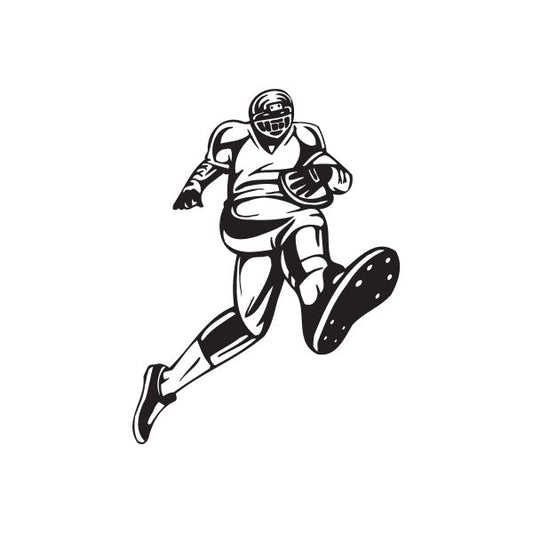 Image of Football Wall Decal - Vinyl Decal - Car Decal - DC 010