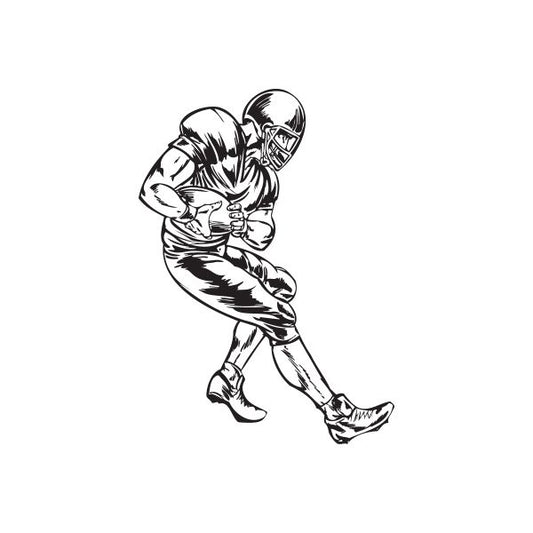 Image of Football Wall Decal - Vinyl Decal - Car Decal - DC 026