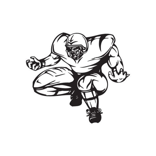 Image of Football Wall Decal - Vinyl Decal - Car Decal - DC 091