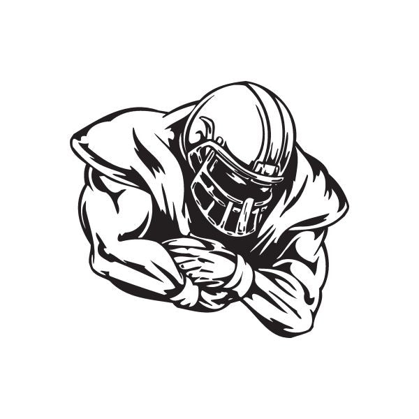 Image of Football Wall Decal - Vinyl Decal - Car Decal - DC 104