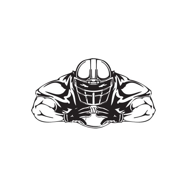 Image of Football Wall Decal - Vinyl Decal - Car Decal - DC 111