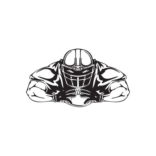 Image of Football Wall Decal - Vinyl Decal - Car Decal - DC 111