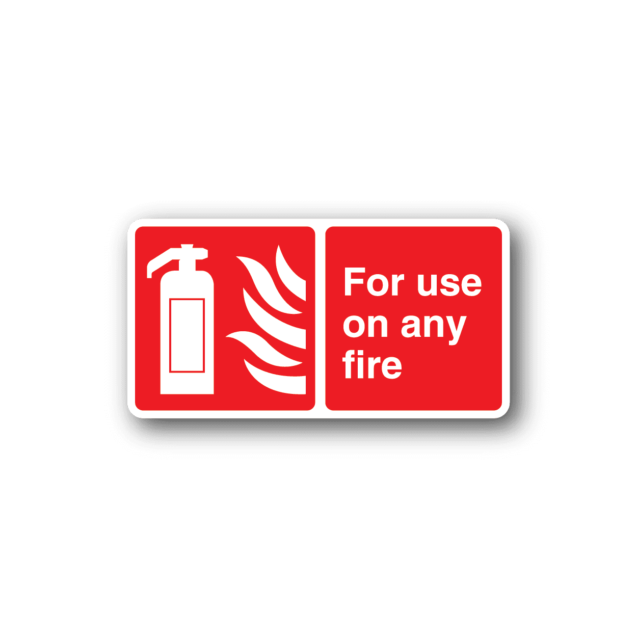 Image of For Use On Any Fire Sticker