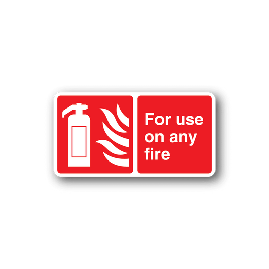 Image of For Use On Any Fire Sticker