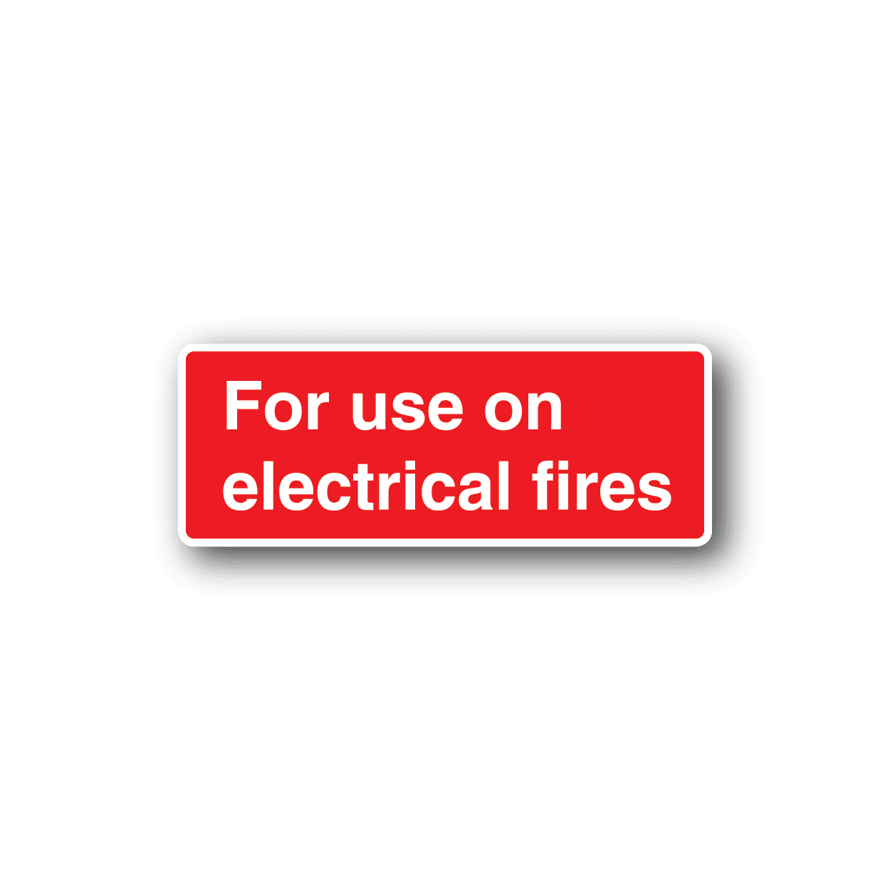 Image of For Use On Electrical Fire Sticker