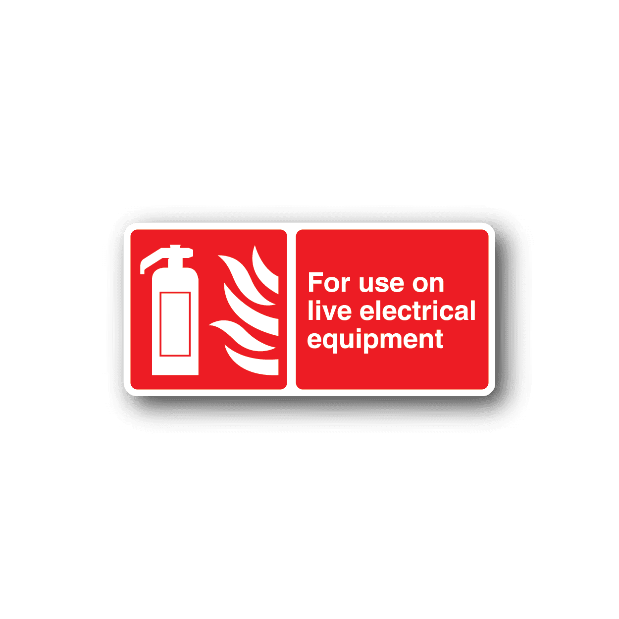 Image of For Use On Live Electrical Equipment Sticker