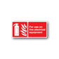 Electrical safety sticker with red warning text: For use on live electrical equipment