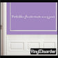 Wall decal with text: “Forbidden fruits create many jams,” in white script.