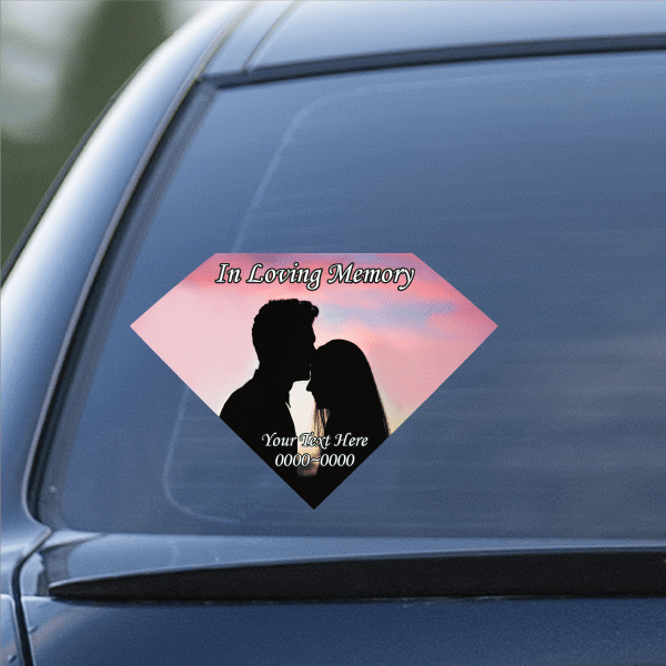 Image of Forehead Kiss In Loving Memory Custom Sticker