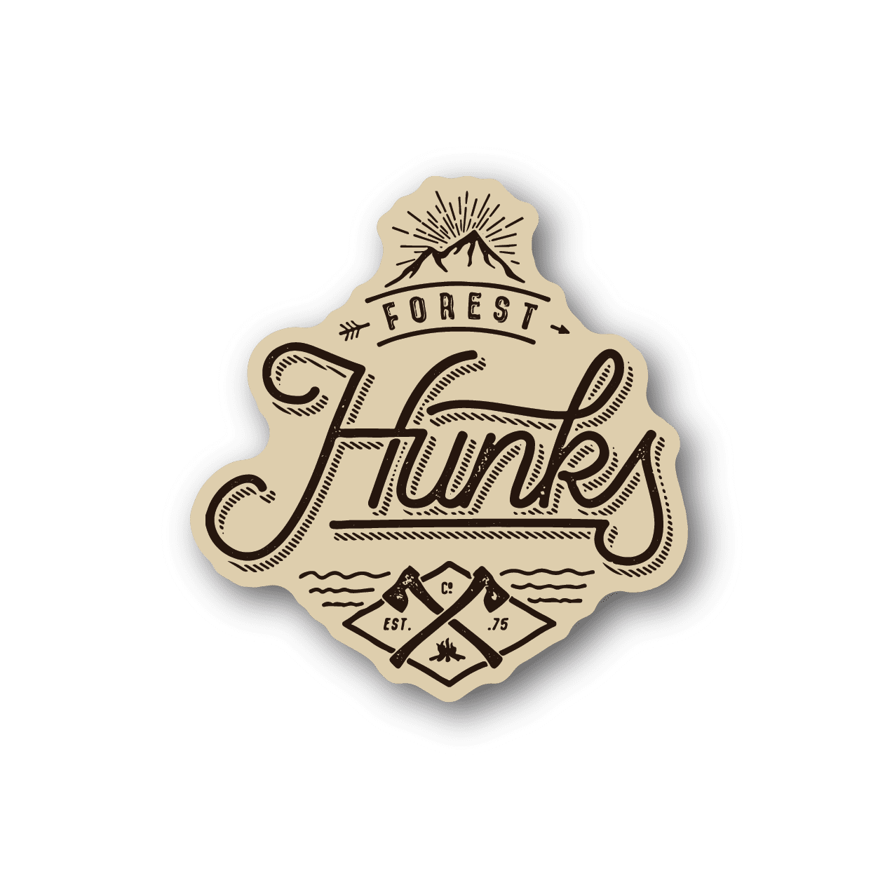 Image of Forrest Hunks Sticker