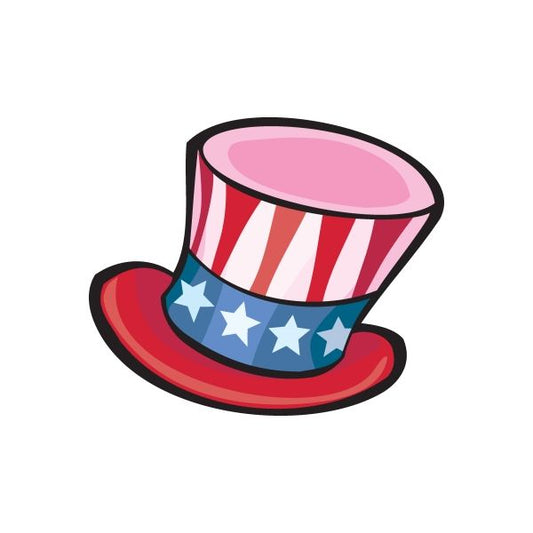 Image of Fourth of July Hat Sticker