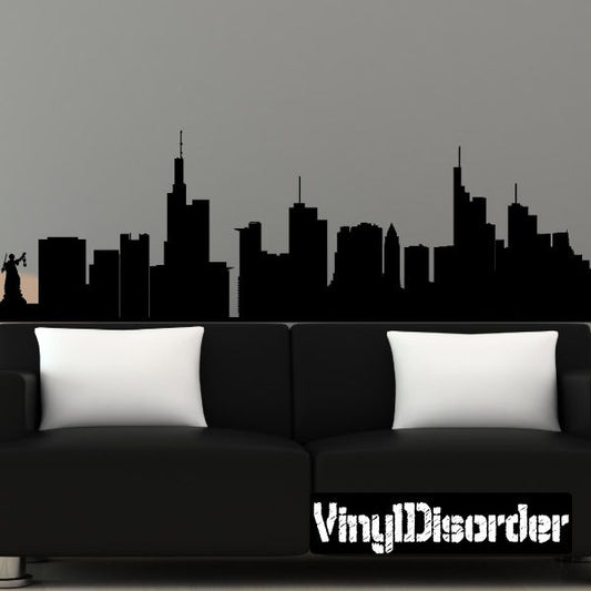 Image of Frankfurt Germany Skyline Decal