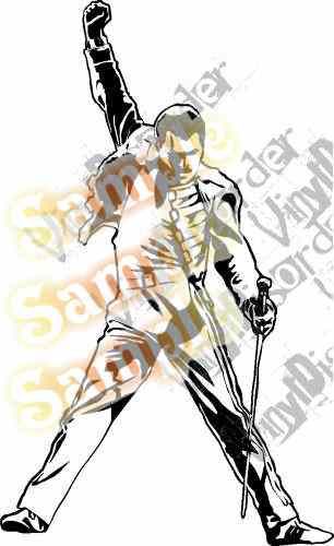 Image of Freddie Mercury Decal