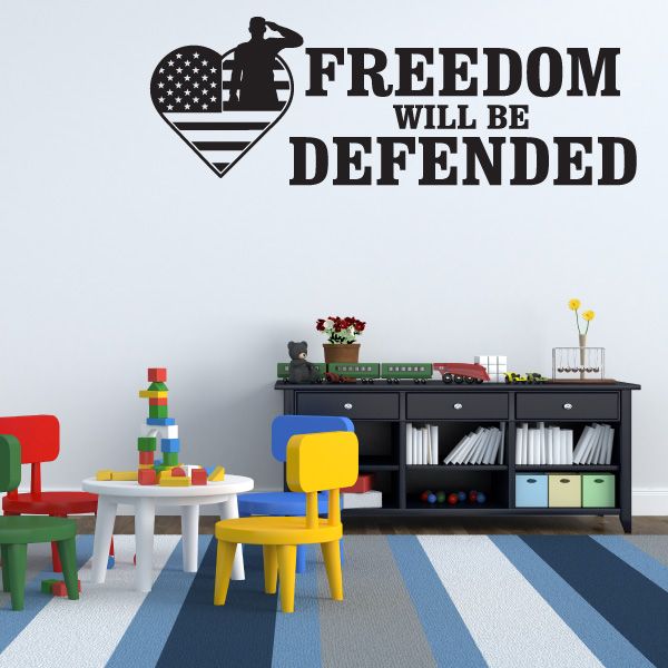 Image of Freedom Will Be Defended Decal