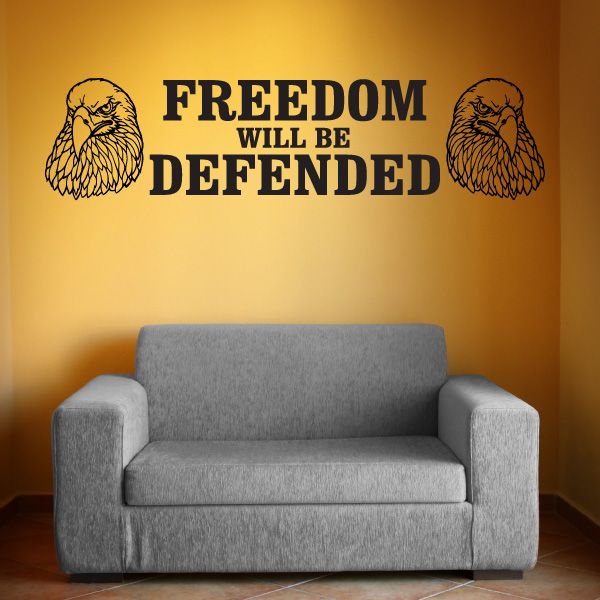 Image of Freedom Will Be Defended Decal