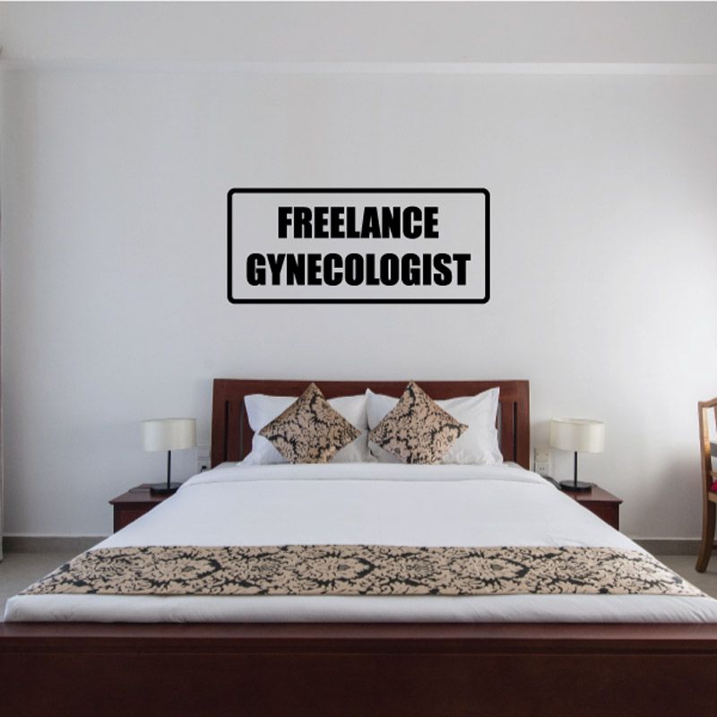 Image of Freelance gynecologist Decal