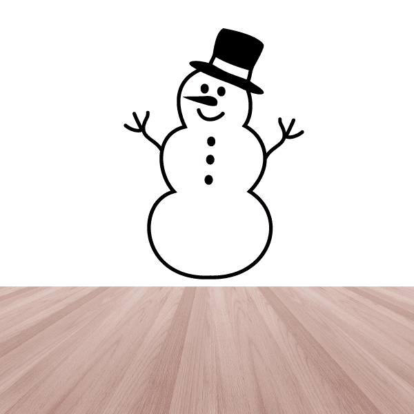 Image of Friendly Snowman Decal