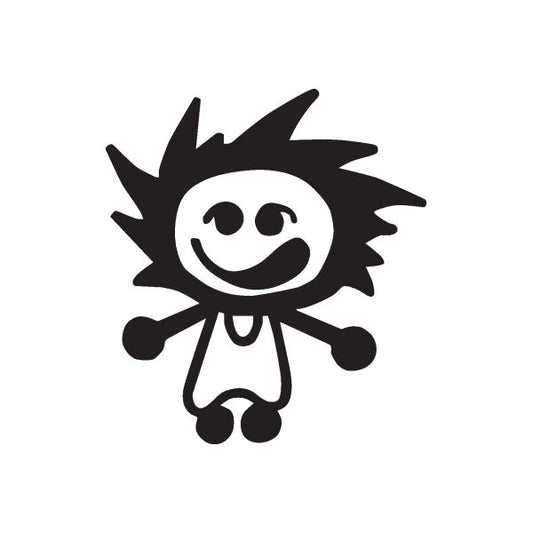 Image of Frizzly Hair Baby Decal