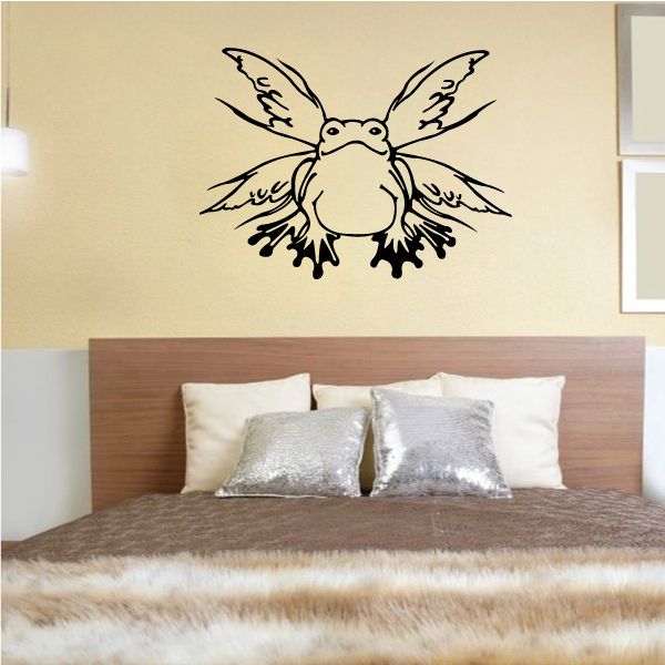 Image of Frog Butterfly Decal