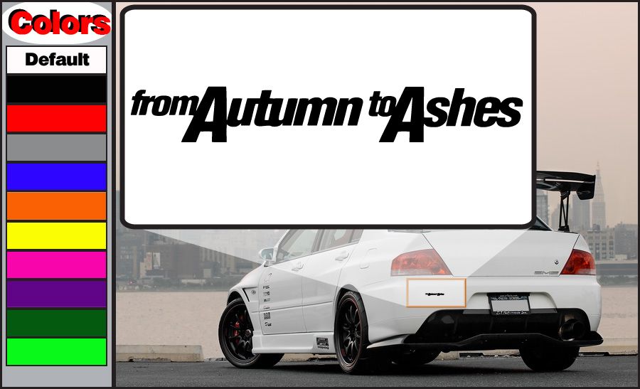 Image of From Autumn To Ashes Decal