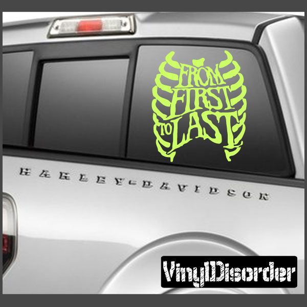 Image of From First To Last Rib Decal