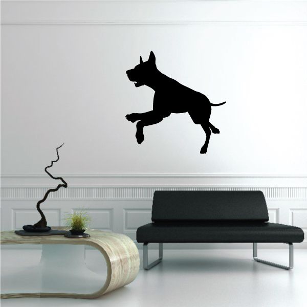 Image of Galloping Doberman Pinscher Decal