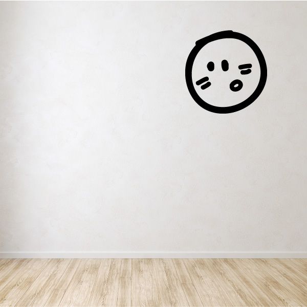 Image of Game Ready Emoticondoodle Wall Decal - Vinyl Decal - Car Decal - Id018