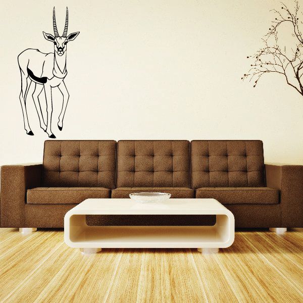 Image of Gazelle Standing Decal