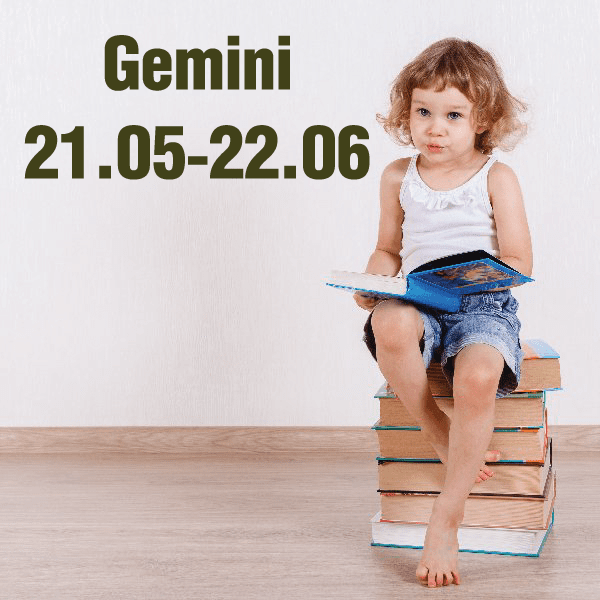 Image of Gemini Text and Date Decal