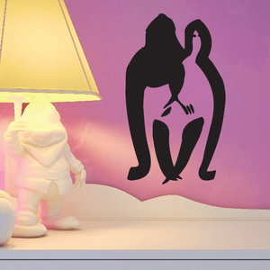 Artistic figures decal with black silhouette of two people standing back-to-back