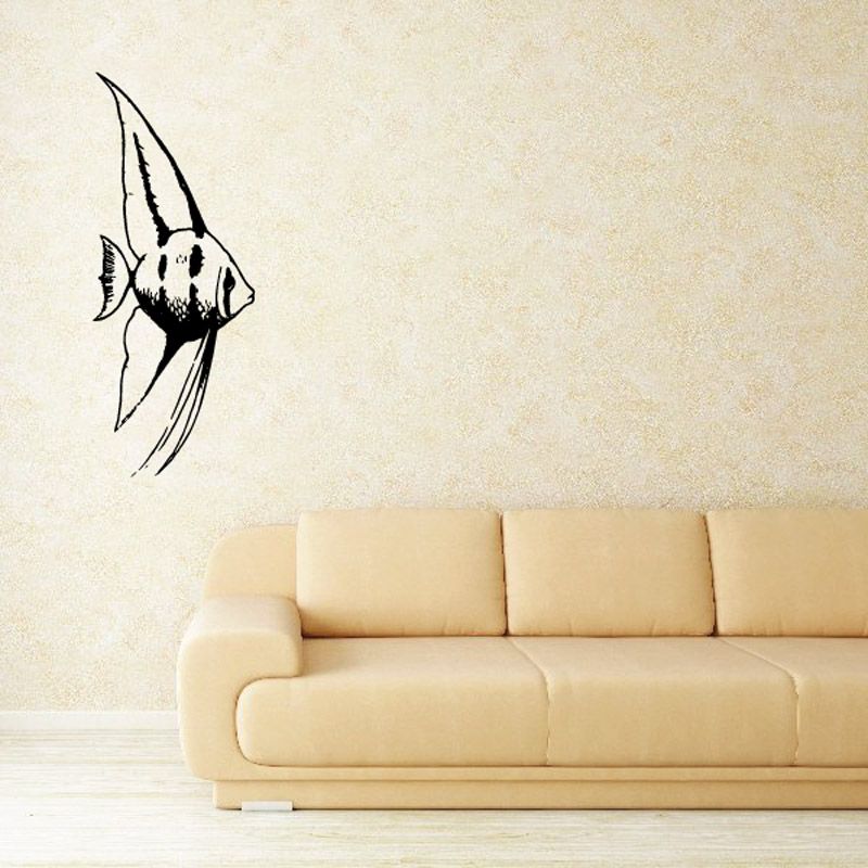 Image of Gentle Striped Angel Fish Decal