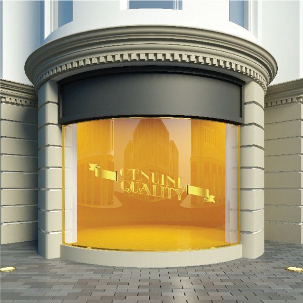 Image of Genuine Quality Retail Discount Sign Wall Decal - Vinyl Decal - Car Decal - Idcolor004