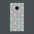 Image of Geometric Pattern Cornhole Board Wraps