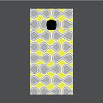 Image of Geometric Pattern Cornhole Board Wraps